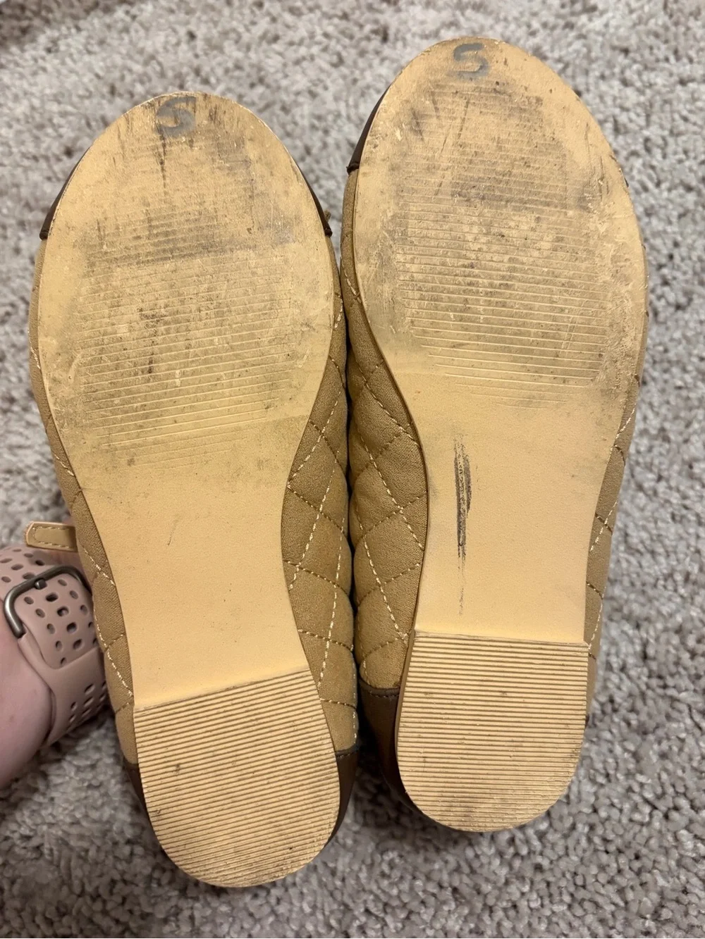 Janie and Jack Quilted Cap Toe Mary Jane Bow Ballet Flats